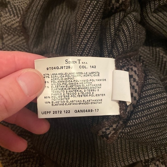 VINTAGE Armani Collezioni wool blend light weight blazer size 12 - Picture 5 of 8